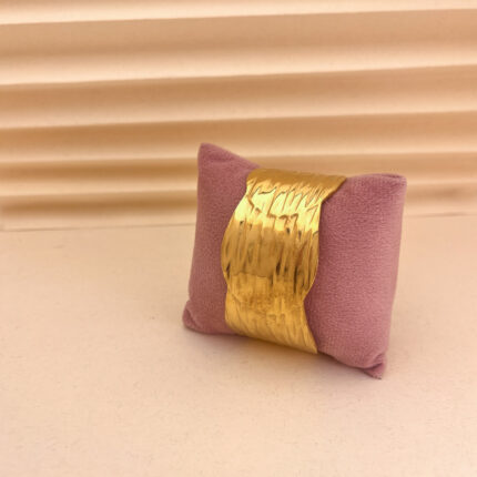 Hammered gold cuff